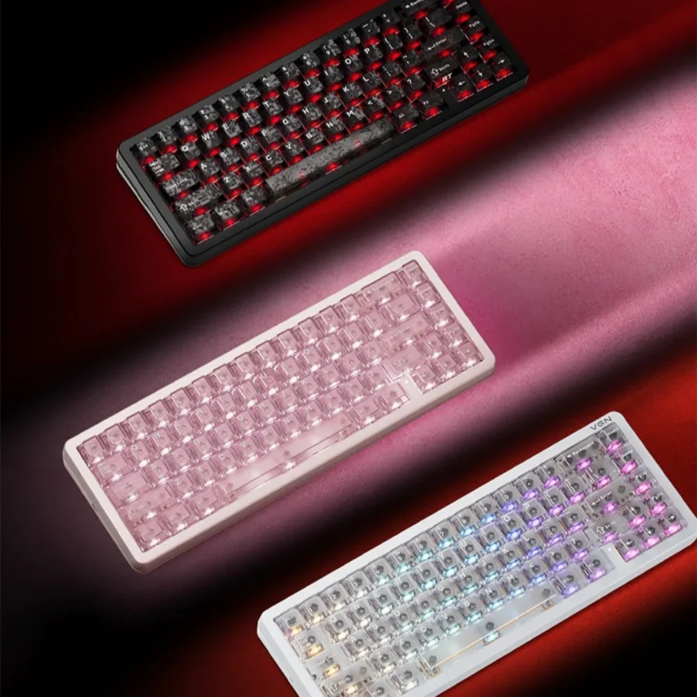 VGN Neon 68 Pro Magnetic Switch Keypad Gasket Mount USB‑C Hot‑Swappable 8000Hz RGB Backlit Fast Response for PC Gaming Present