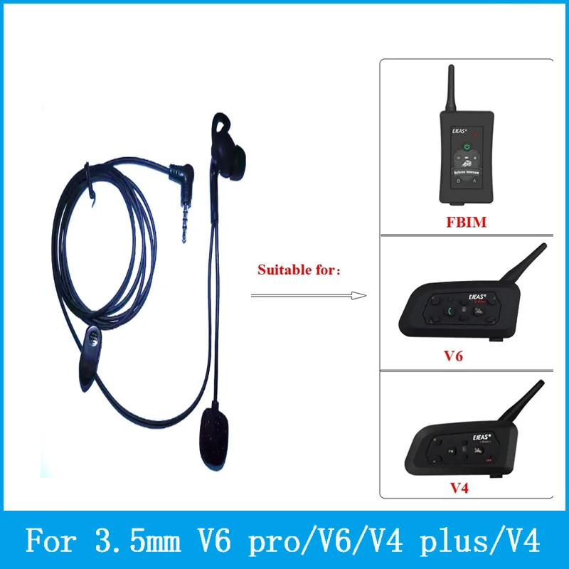 1Pcs 3.5mm Interface In-ear Referee headset For 3.5mm V4C V6C FBIM GOREF Referee Intercoms For left or Right ear