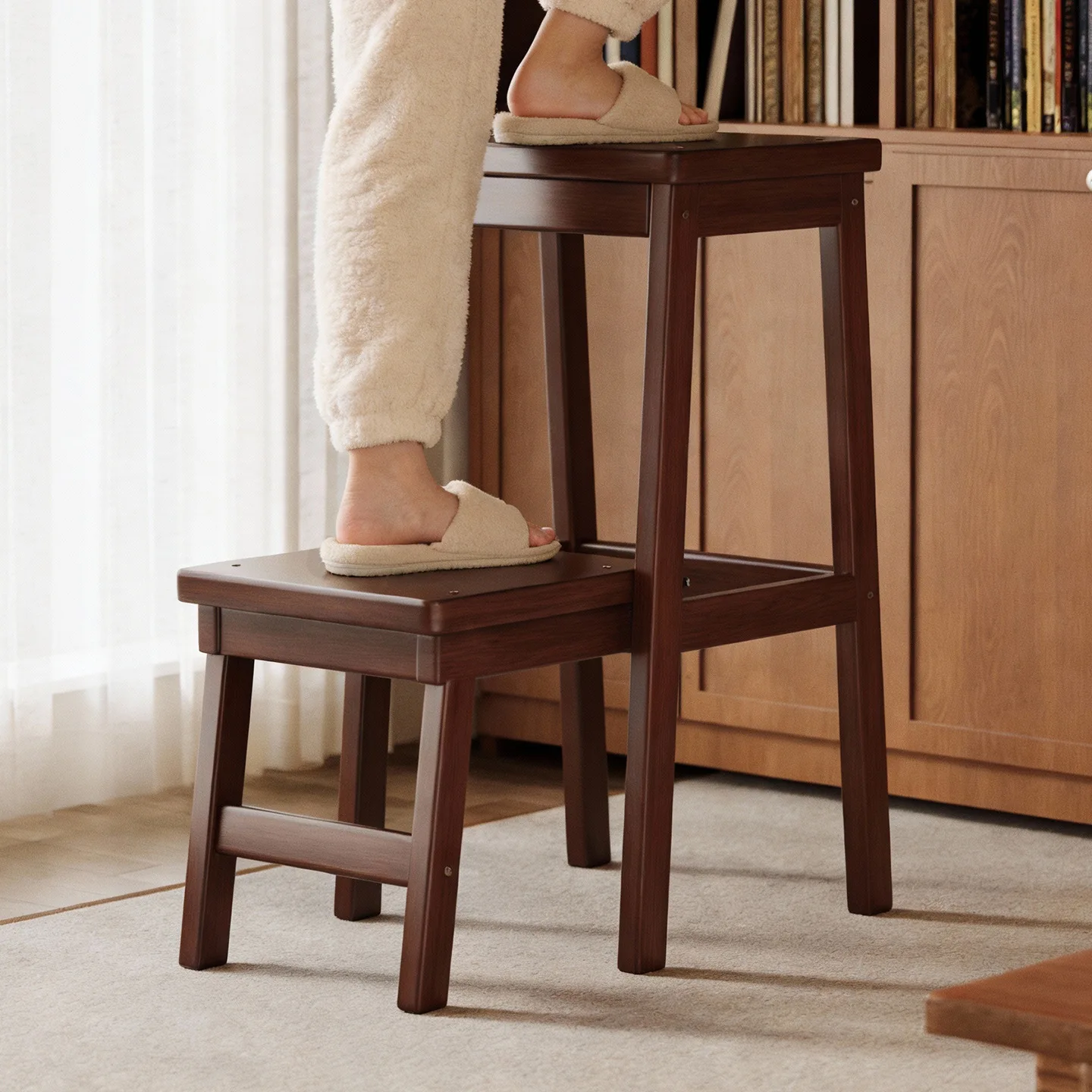 Ladder stool herringbone ladder stool dual-purpose climbing building household small ladder