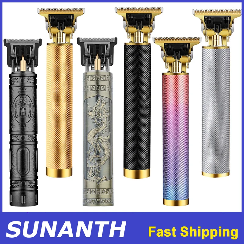 T9 Electric Hair Clipper 4 Guide Combs Cleaning Brush USB C Charging Cable Cordless Beard Trimmer for Men Long Lasting