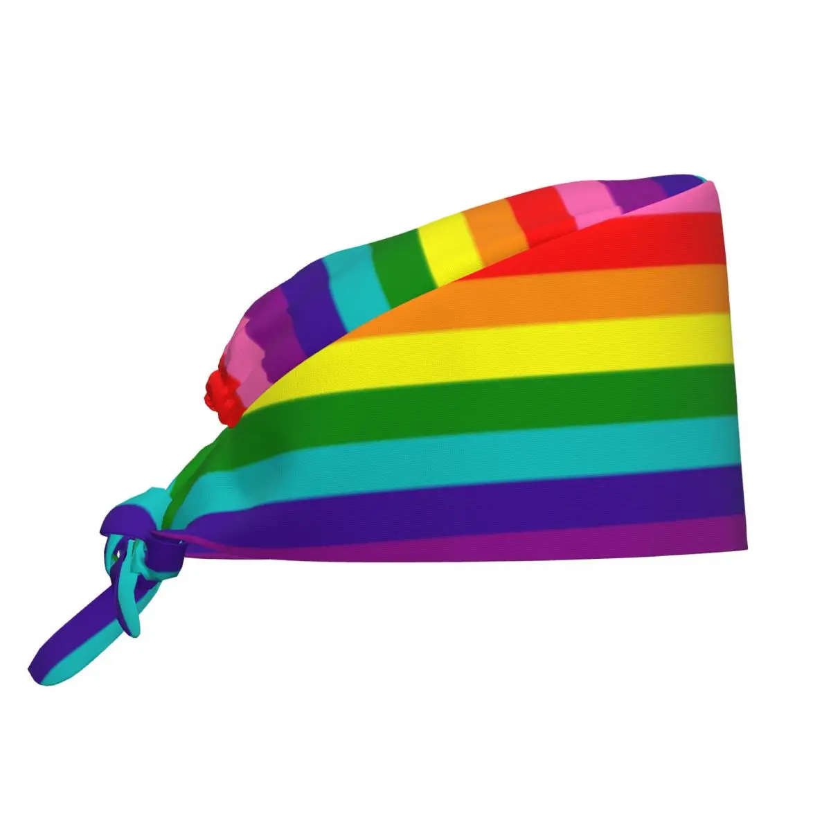 

Custom Gay Pride Flag Breathable Nursing Work Cap Surgical Scrub Caps Nursing Hair Hats Lesbian Rainbow GLBT Work Scrubs Hat