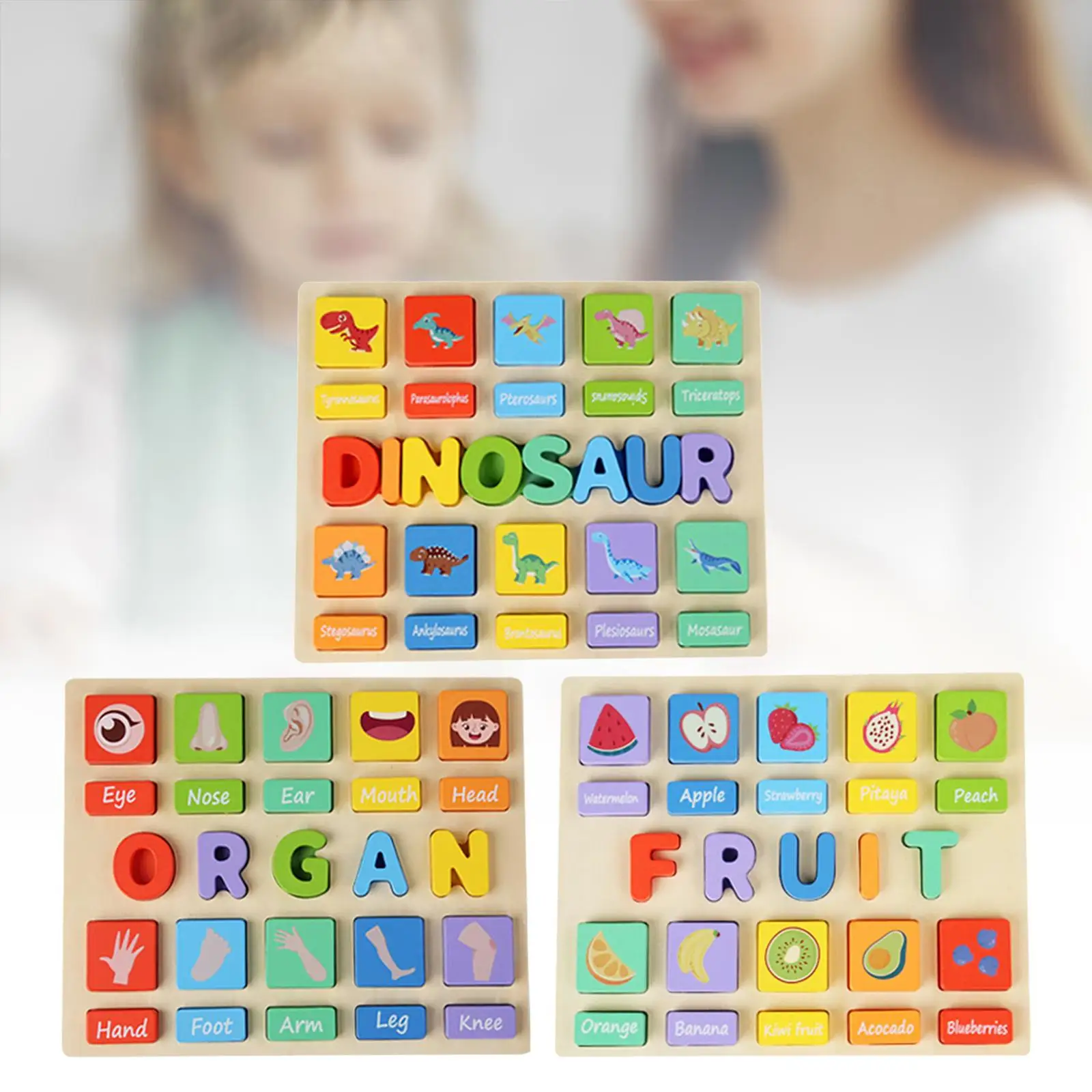 Montessori Toy Puzzle Board Training Toy Sorting Stacking Game Cognitive