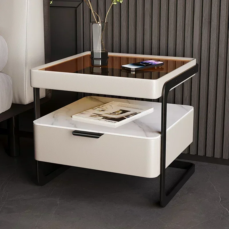 Coffee Nightstand Bed Table Bedside Bedroom Nordic Side Table Round Modern Luxury Armoires Salon Furniture