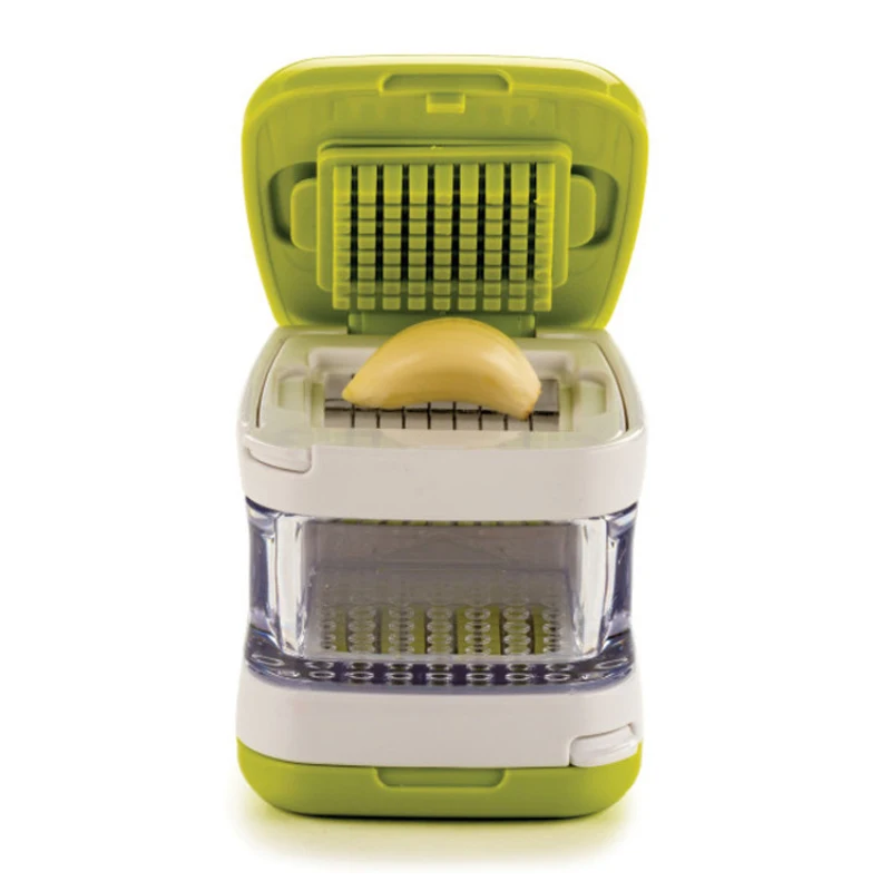 Küchen werkzeuge Mehrzweck-Knoblauch-Box Knoblauch presse Edelstahl Knoblauch stampfer manuelle doppelseitige Knoblauch presse Home Gadget
