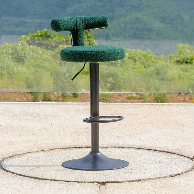 

Beauty Stool,Customized，Rotating High Stools with Backrest,Round Chairs for Bar Kitchen Counter