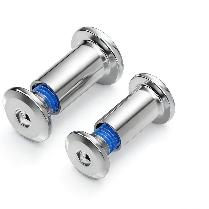 

2 Pcs M4 M5 M6 M8 304 Stainless Steel Glue-Dispensing Male And Female Screw Furniture Hex Socket Anti-Loosening Extended Version