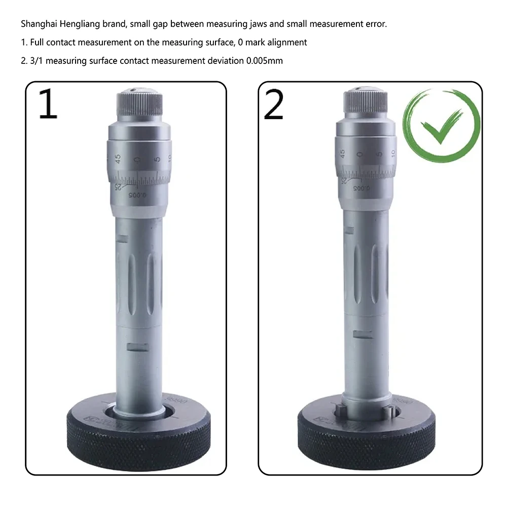 6-50mm Three-Claw Inner Diameter Micrometer Three-Point Internal Measurement Inner Diameter Micrometer Aperture High Precision