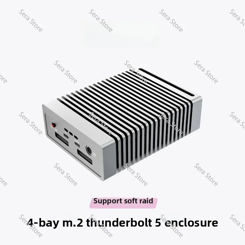 5 80Gbps 4 Bay NVMe M2 SSD Enclosure Thunderbolt 3 4 5 External Storage