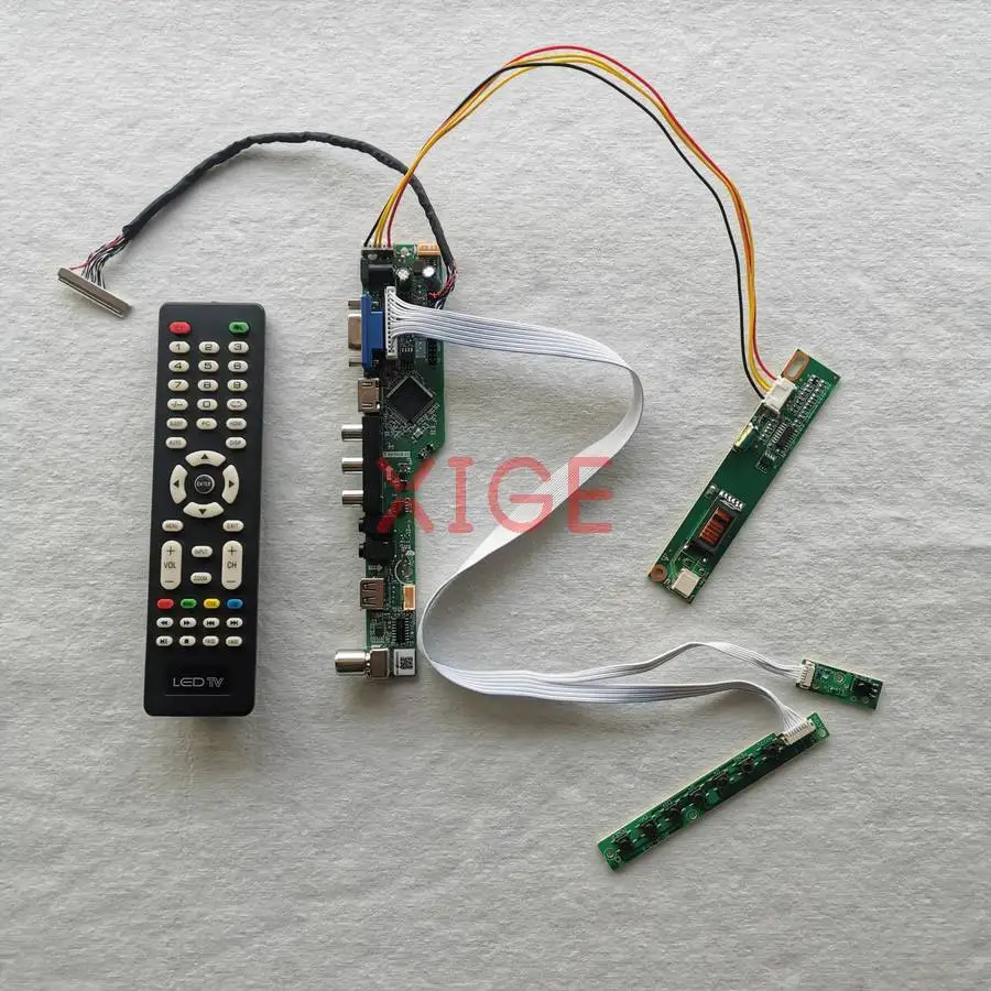 

Плата контроллера экрана для QD15XL06 QD15XL01 QD15XL04 QD15XL09, 30-контактный LVDS USB+AV+VGA+HDMI, 1024x768, комплект DIY с 1CCFL