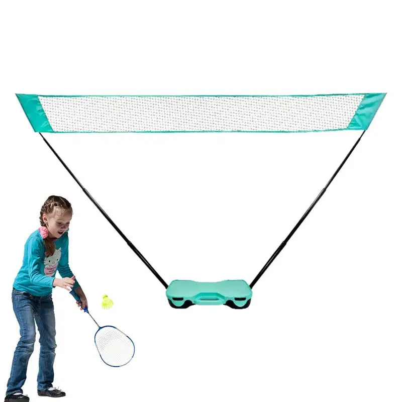 

Badminton Net Stand Foldable Outdoor Backyard Volleyball Training Net With Storage Base Easy Setup Badminton Courts Net For