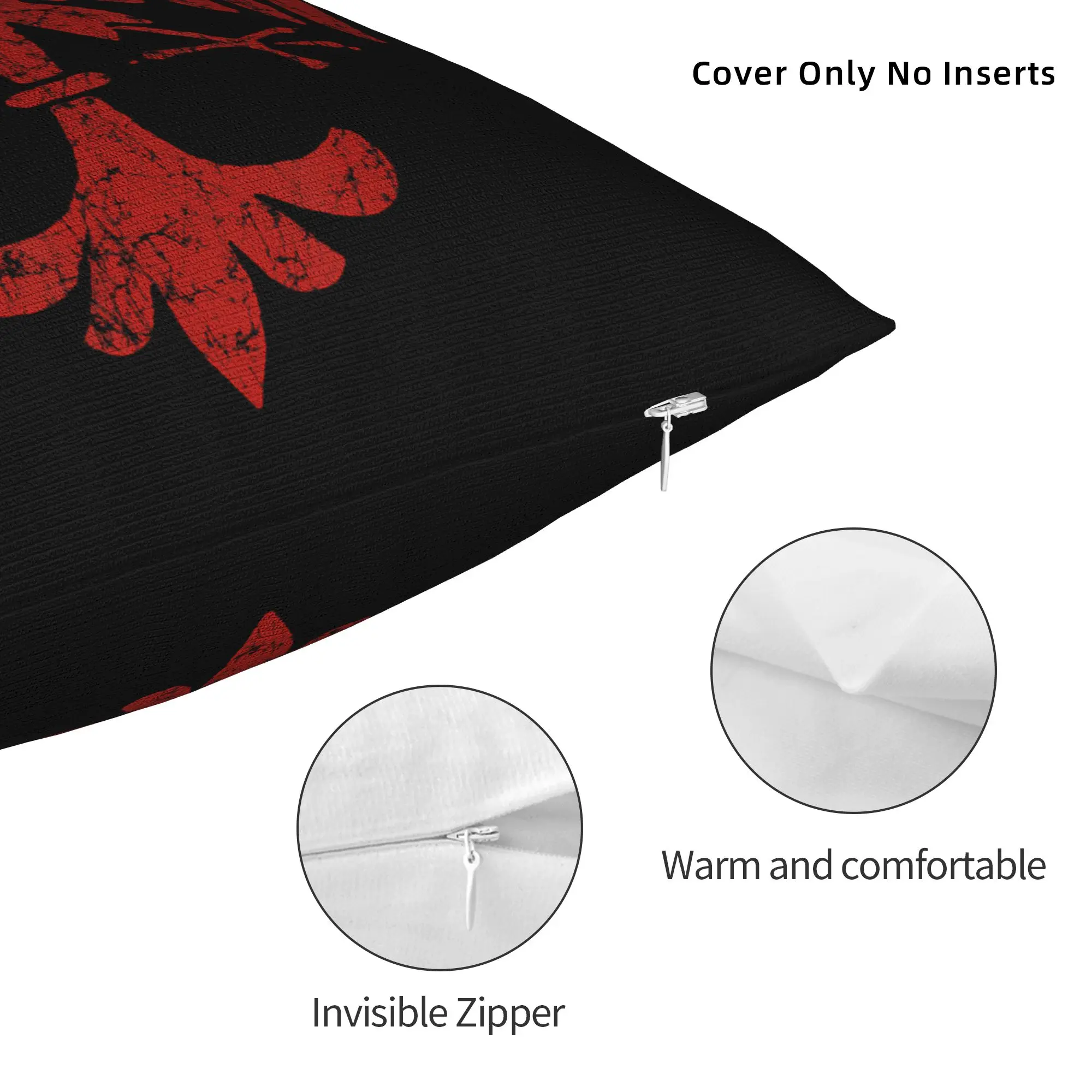 Printed Polish Eagle Coat of Arms Poland Pillowcase Polyester Cushion Cover Decorative Polska Pillow Case Cover Home Square