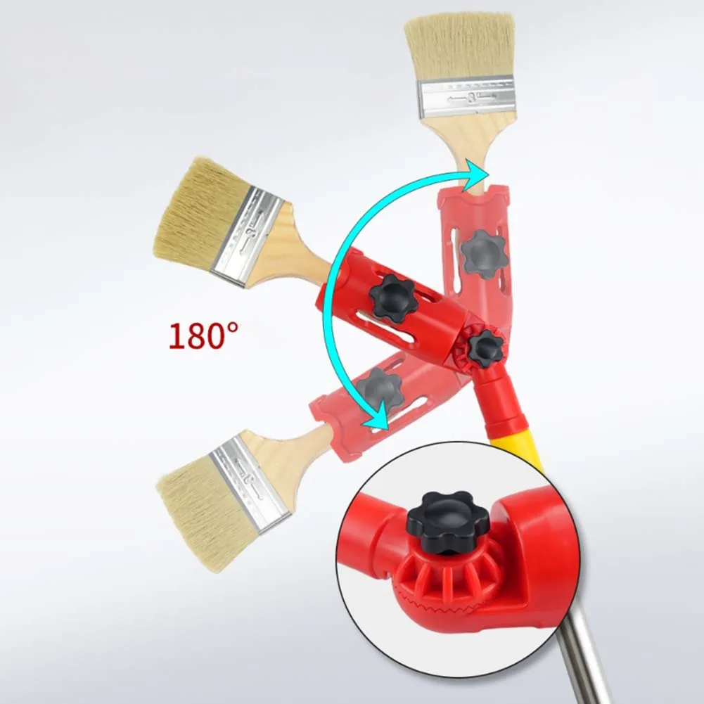 מקורה טלסקופית ארוכה באורך 1.1 מטר עם מוט הרחבה לציור תקרה, כלי ציור חסכון בזמן, כלי ציור לחלון