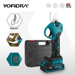 Yofidra 브러시리스 전기 전정 전단, 무선 전기 가지 커터, 정원 조경 도구, Makita 18V 배터리용, 30mm