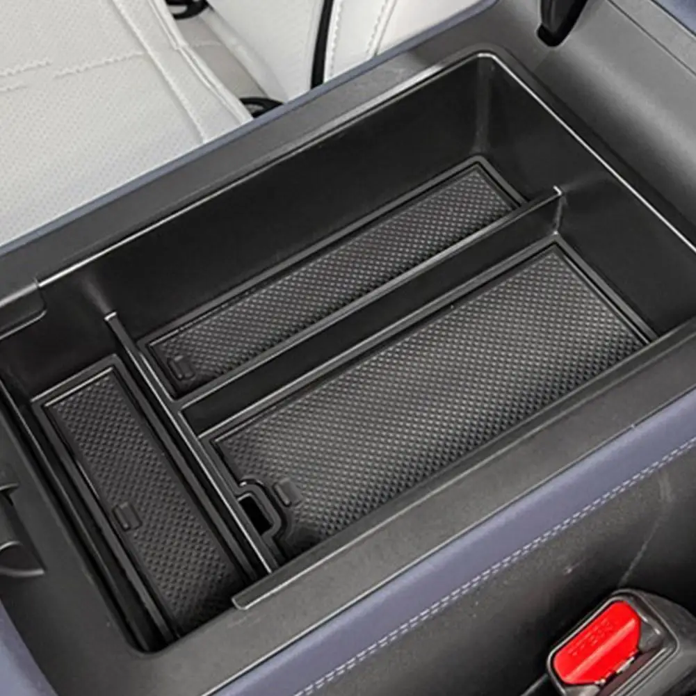 Caixa de Armazenamento para Apoio de Braço Central Xpeng G6, Item de Decoração Automotiva Antiderrapante para Interior do Carro