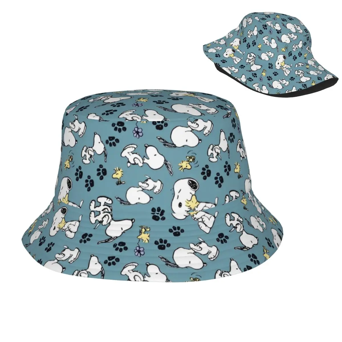 

Teen Cute Bucket Hat Snoopy Peanuts Accessories Bob Hats For Travel Headwear UV Protection