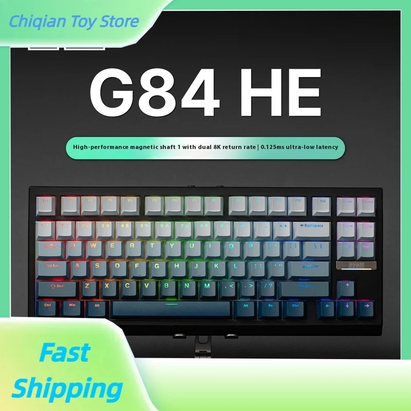 

EPOMAKER G84 HE Киберспортная магнитная ось беспроводная третья макетная клавиатура для осмотра по индивидуальному заказу RT Hot Plug Feel хороший подарок крутой