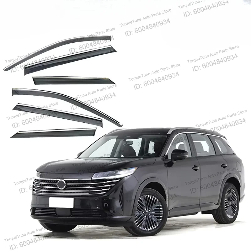 For 2024+ Nissan Pathfinder Side Door Rain Visors, Custom Fit Window Deflectors Quick Mount Weather Shields Auto Accessories