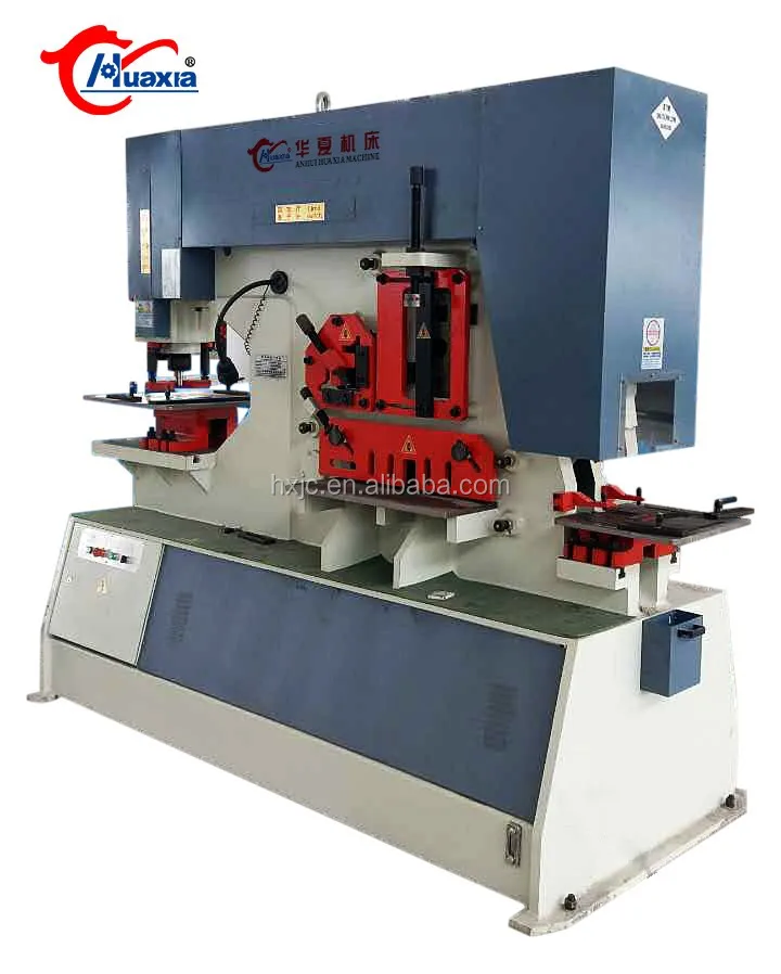 Q35y-25 piastra metallica cesoia angolo e foro punzonatura ferro lavoratore combinare 120Ton Ironworker idraulico Hine