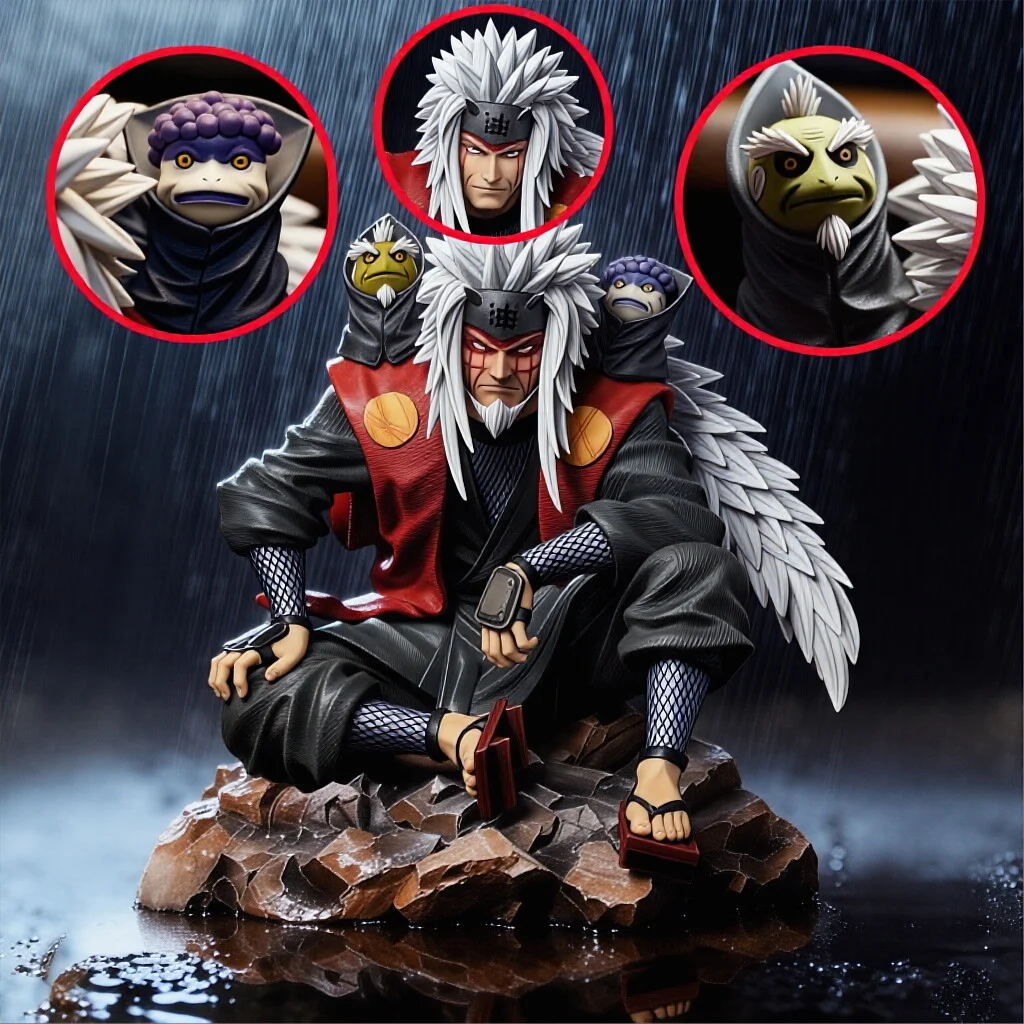 Naruto Uchiha Jiraiya, el maestro de Naruto, puede moverse, figura de PVC de 14 cm/5,51, figuras favoritas, juguetes para fanáticos del anime, regalos