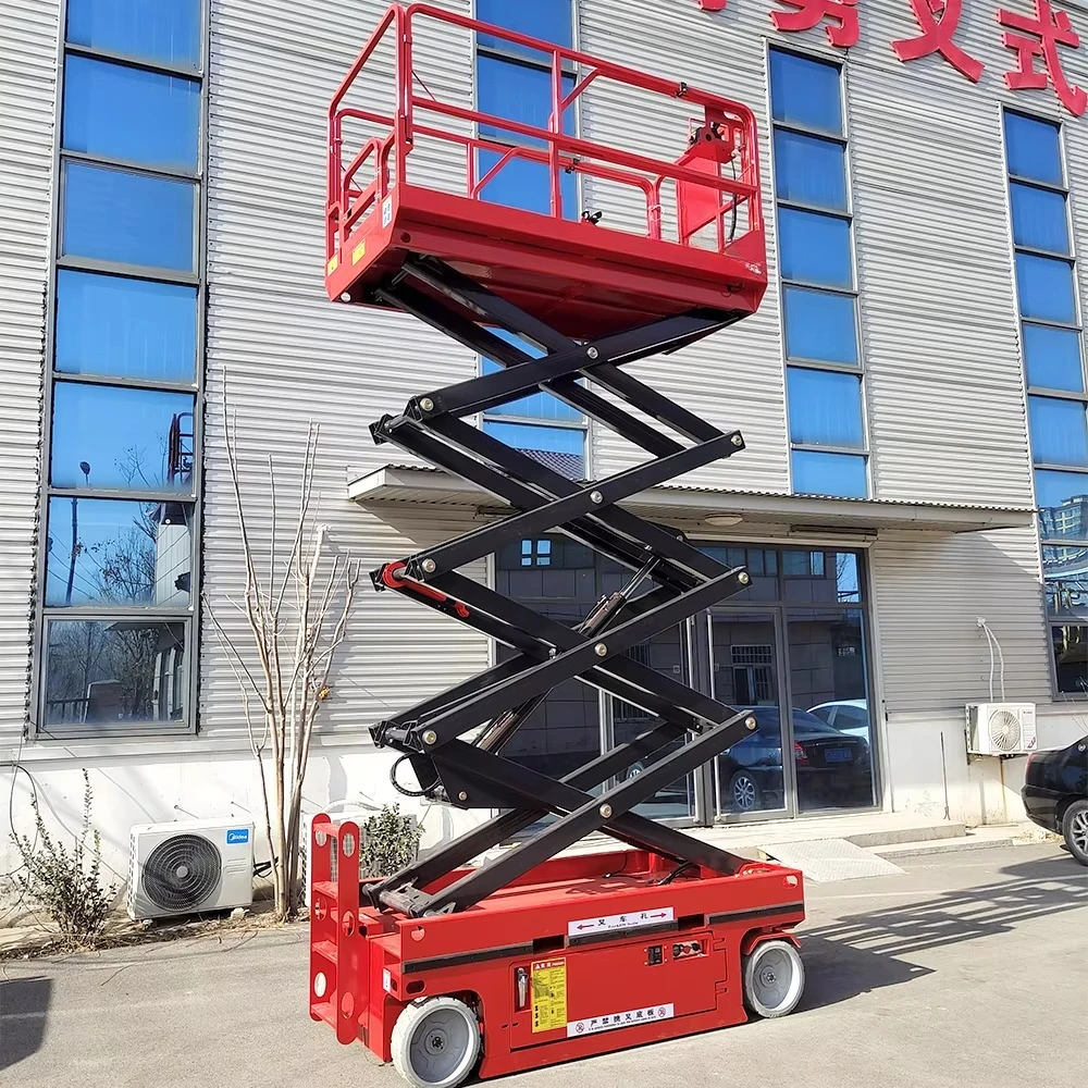 High Quality Movable Hydraulic 8m 10m 12m Construction Scissors Lift Elevator Electric Scissor Lift