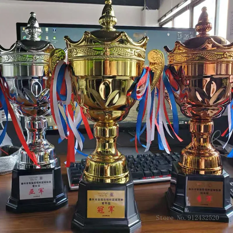 Trofeo in metallo placcato oro, grande commerciale, creativo personalizzato per inviare amici, regali, Souvenir danzanti, decorazioni per la casa, 1