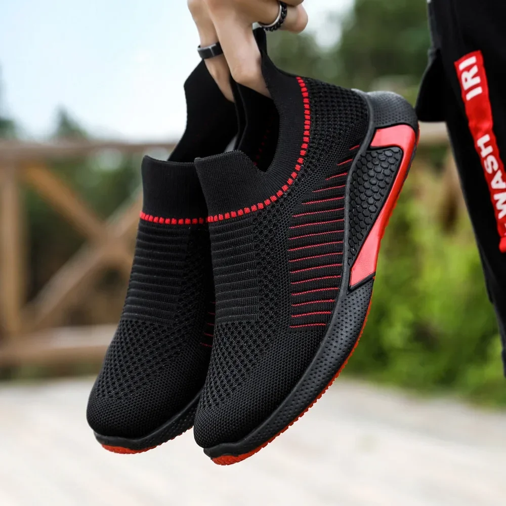 Sock Shoes Summer Mesh Men Shoes Lightweight Sneakers Men Fashion Casual Walking Shoes Breathable Mens Loafers Zapatillas Hombre