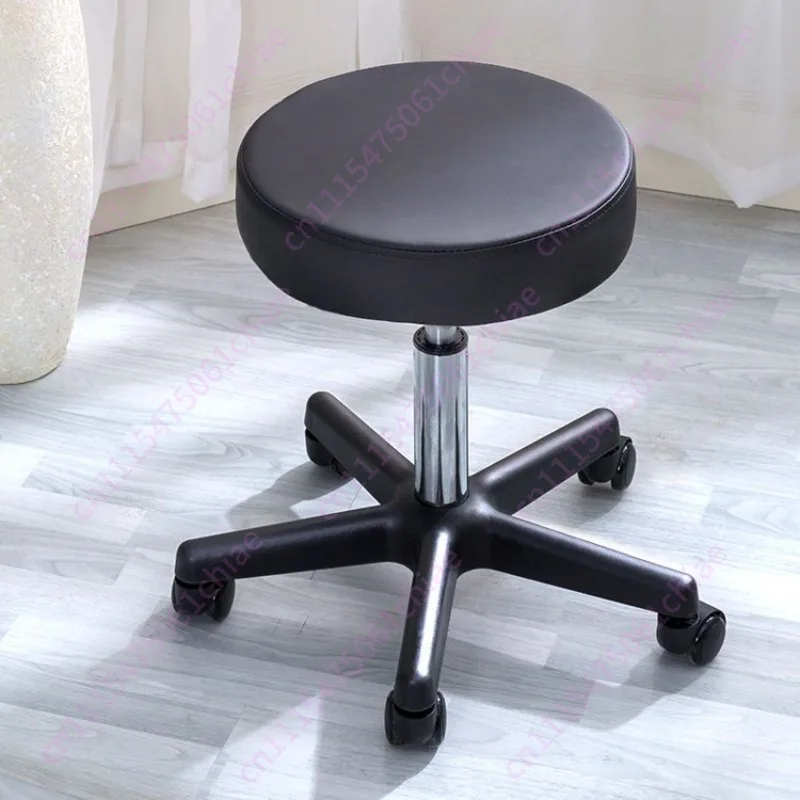 Adjustable Lifting Round Stool Explosion-proof for Manicure Hairdressing Beauty Massage Front Desk
