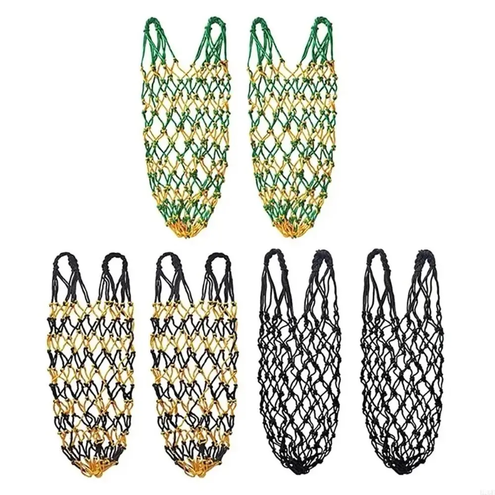 2 قطعة/المجموعة جديد تغذية بطيئة القش صافي معلقة سعة كبيرة الحصان القش حقيبة 40 بوصة القش المغذية حقيبة الفروسية التبعي