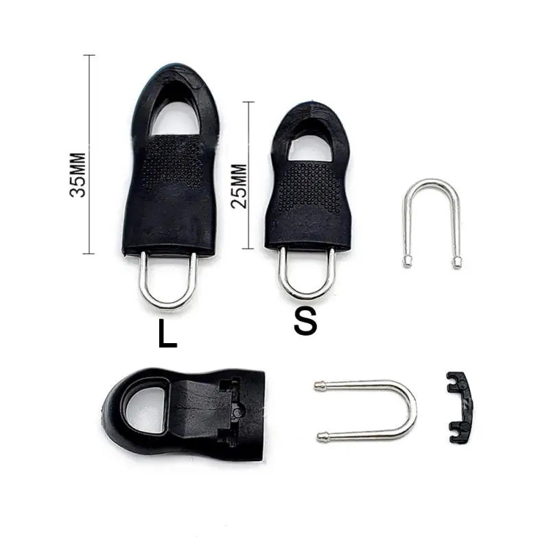 8Pcs Replacement Zipper Pull Puller End Fit Rope Tag Clothing Zip Fixer Broken Buckle Zip Cord Tab Bag Suitcase Backpack Tent