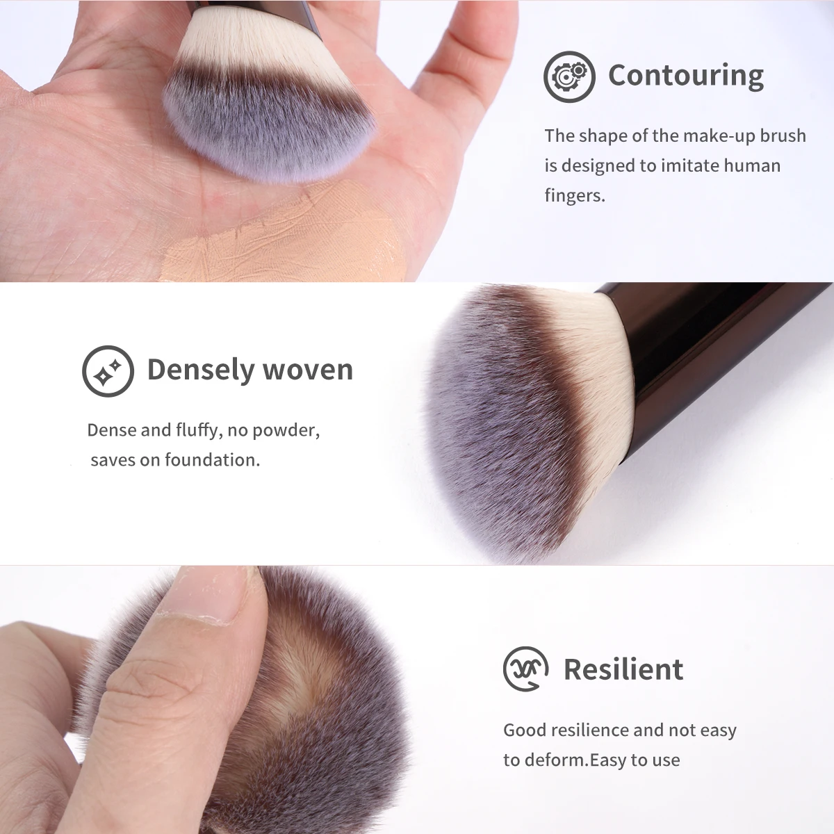 MAANGE 20pcs Aluminum Tube Professional Makeup Brushes Set Foundation Powder Blush Eyeshadow Concealer Brushes Beauty Tool Kit