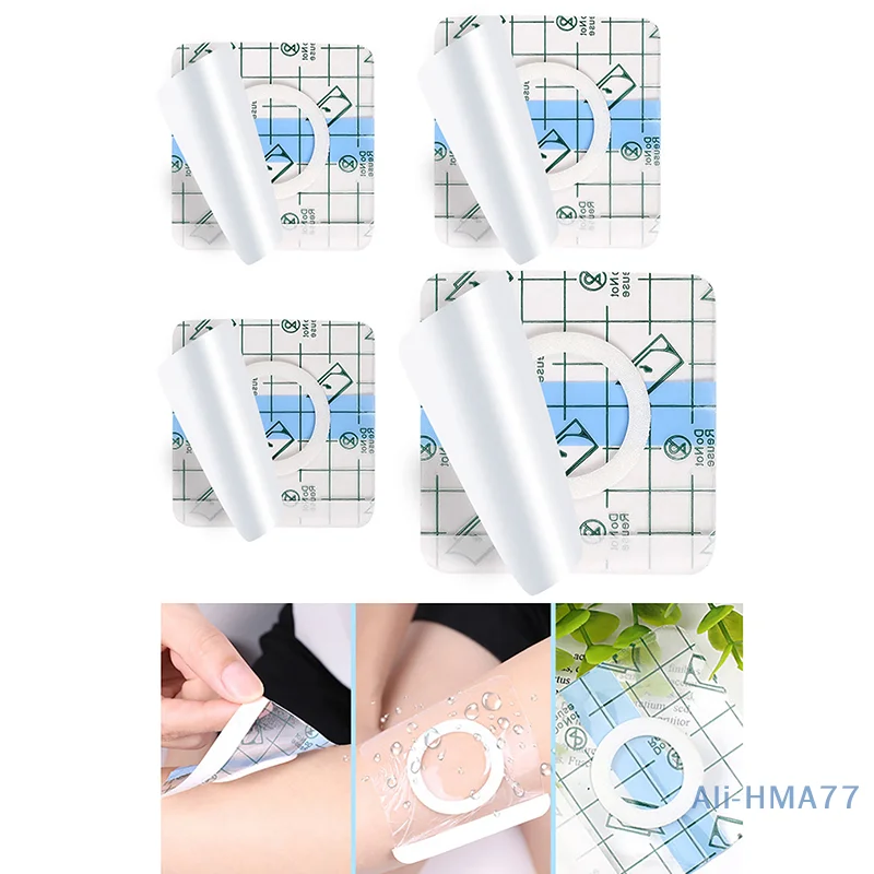 10PC Medical PU Membrane Disposable Castor Oil Pack Accessories Universal Waterproof Wraps Self-Adhesive Belly Button Protector