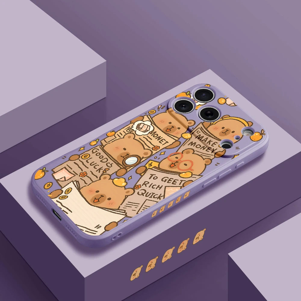 حافظة لهاتف آيفون 17 برو ماكس 17 إير 16 15 14 13 12 11 برو ماكس XS Max7 8 Plus 16e 16 Plus غطاء من البولي يوريثان الحراري