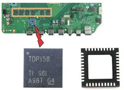 

TDP158 HDMI Retimer IC Chip Replacement for Xbox ONE X Repair Parts