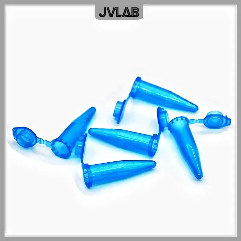 Microtubes Centrifuge Tube 1.5ml PP Blue Color Laboratory Centrifugal EP Tube Bottom Tip with Clear Scale Pack of 500/PK