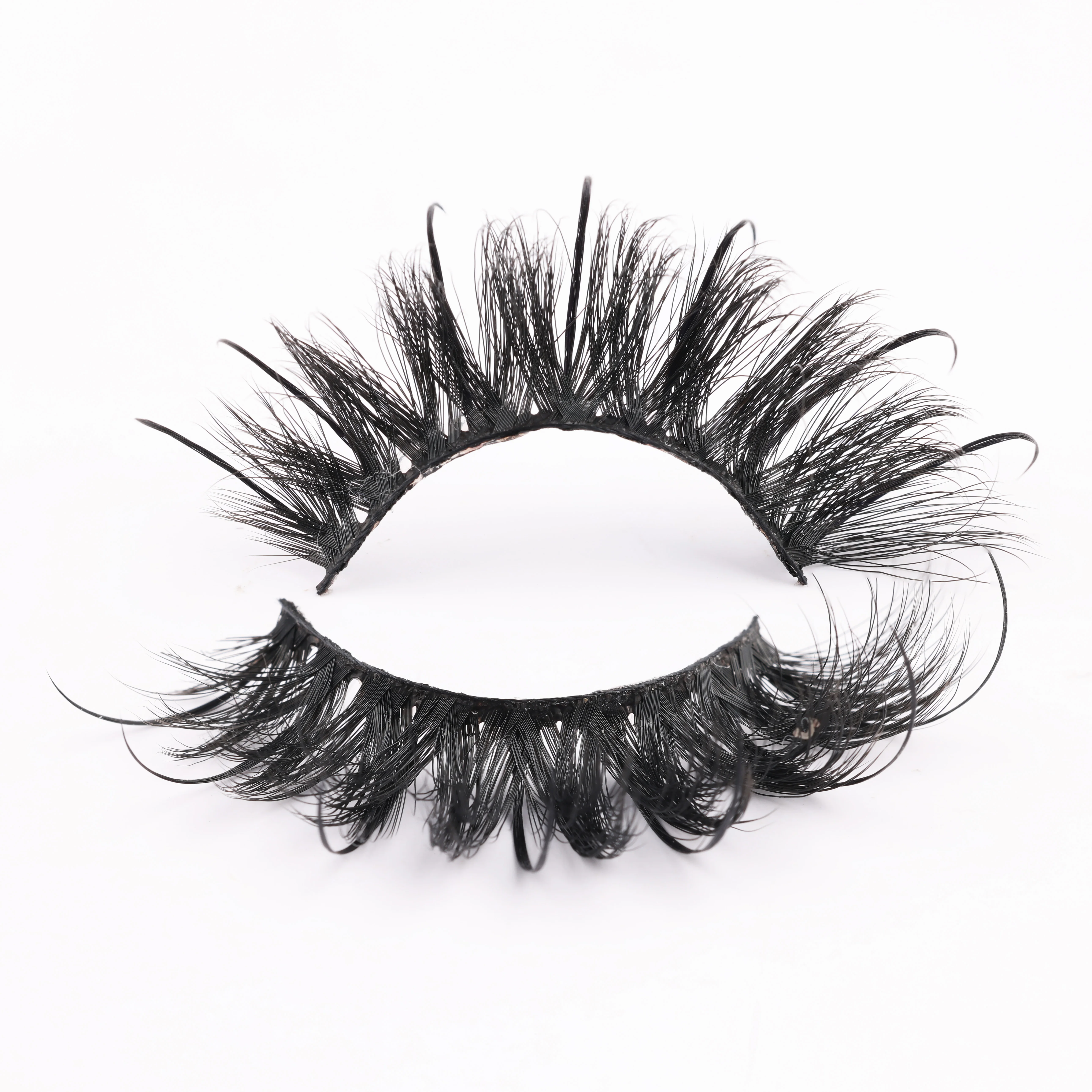 Wet Lash Spikes Volume Fluffy Full Strip Lashes Make-up-Zubehör Faux Mink Eye Lashes Vendor Wet Manga Lashes Falsche Wimpern