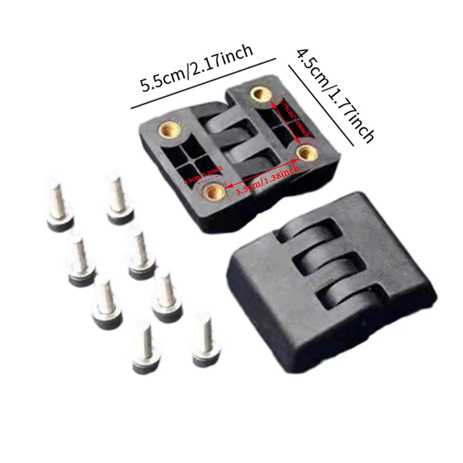 Motorcycle Top Box Hinges Durable Nylon Fastener Set for Central Trunk Organizer Motorbike Luggage Accessories