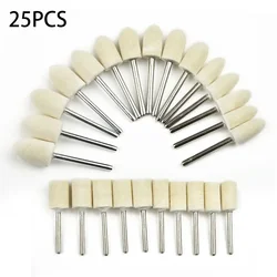 25Pcs Felt Polishing Buffing Buffer Pad Set Accessories For Rotary Tools Felt Buffing Wheels Felt Polishing Cushion Kits