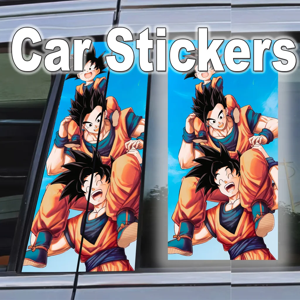 

Car Stickers B Pillar C Pillar Dragon Ball Son Goku Waterproof Decoration Cover Scratch Doors Pillar Sunscreen Vinyl Decals Gift