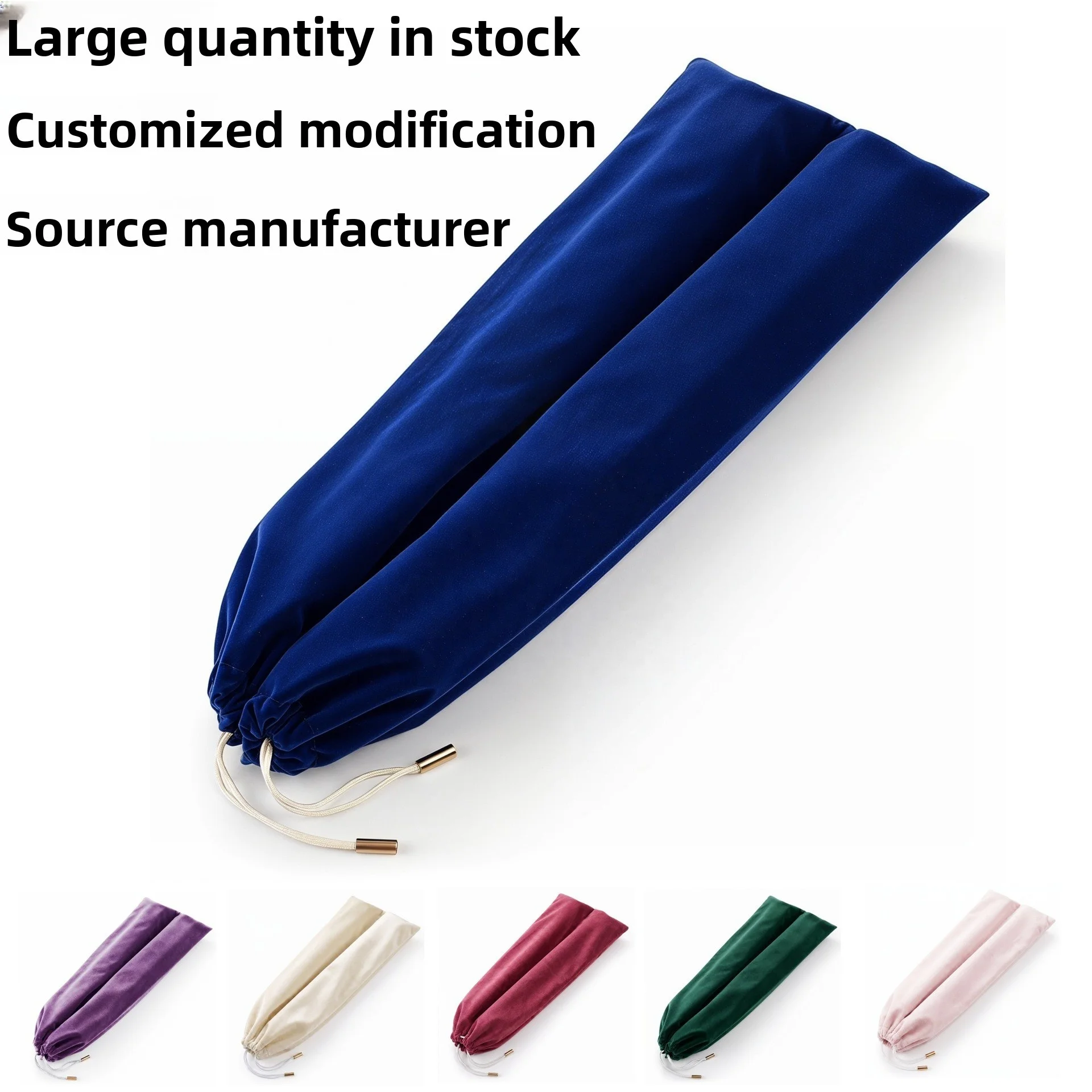Velvet Mahjong Rack Holder Set Anti-Scratch Portable Mahjong Tile Ruler Storage Bag Drawstring Cord Custom Logo