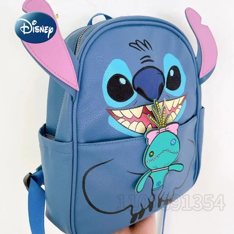 Disney Stitch New Children\'s School Bag Cartoon Fashion Children\'s Backpack 3D Large Capacity Student School Bag High Quality