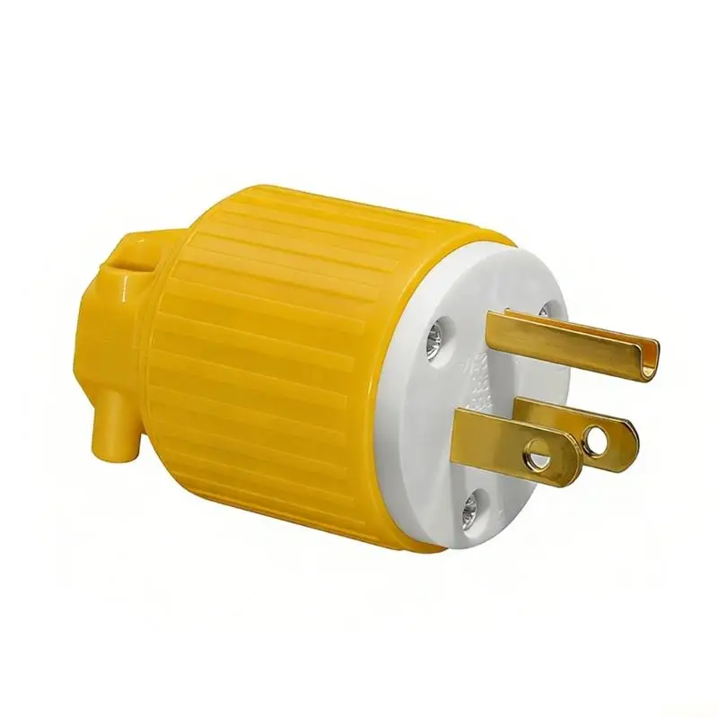 B03F 15A NEMA5 15P Male Connector 125V 15A Industrial Grounding and Not Assembly Male Plug