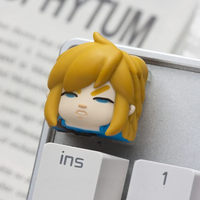 Art Keycap Cute Anime Linke Keycap Customizable Personality Cartoon Key Caps for Keyboard Pc Accessories Gift MX Cross Switch