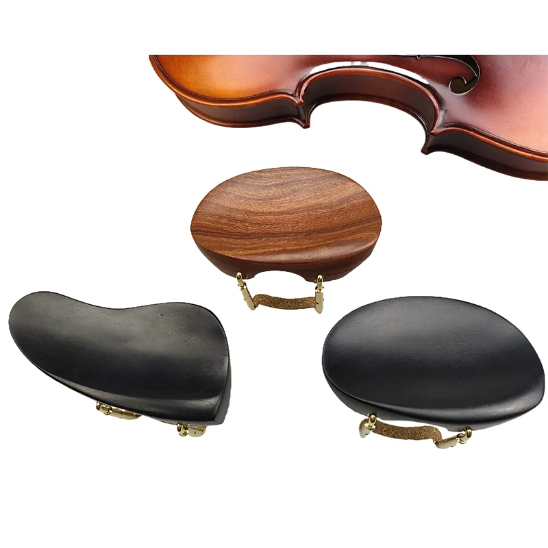 Rosewood Ebony Viola Chin Rest Chinrest with Clamp Bracket Holder Cork Right or Left-hand