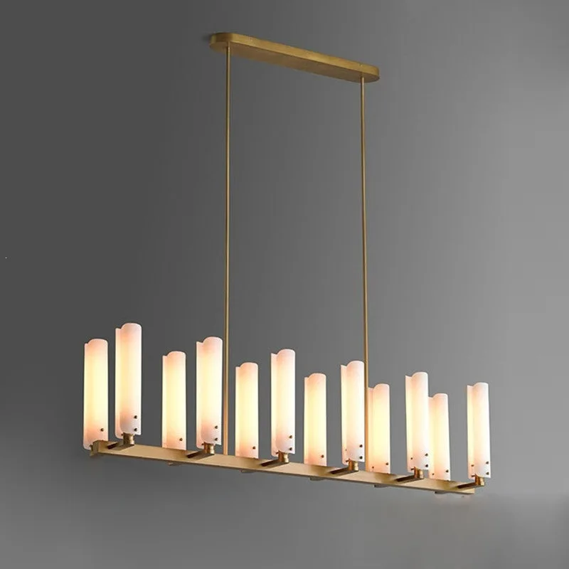 All copper light luxury post-modern all copper, model room, simple restaurant, lamp c