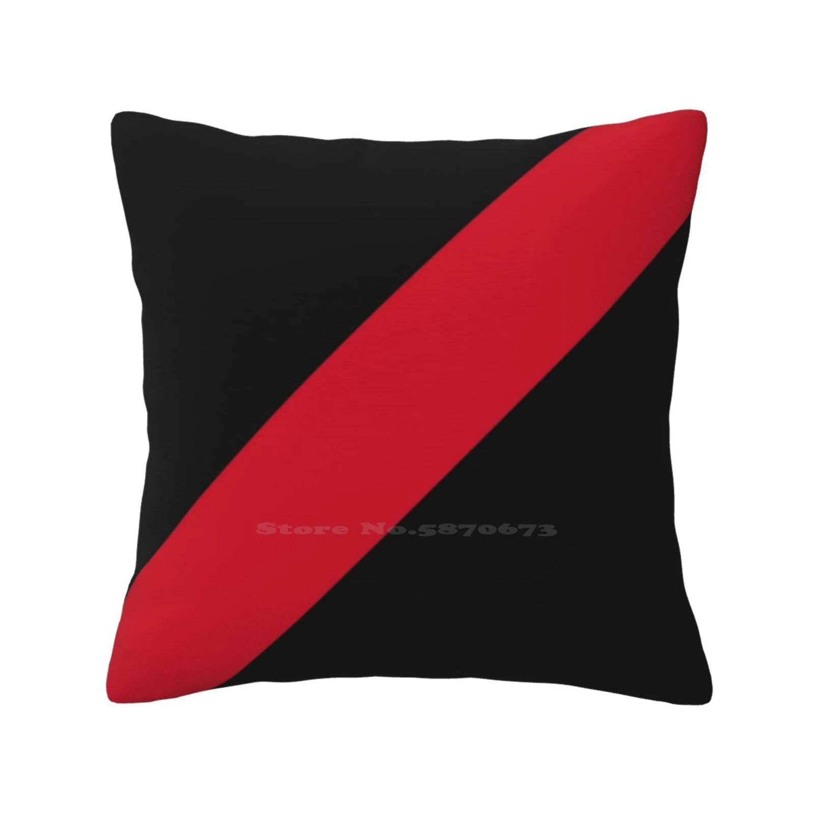 Red & Black Home Sofa Car Waist Throw Pillowcase Essendon Bombers Essendon Football Club Afl Bombers Afl Team Aussie Rules