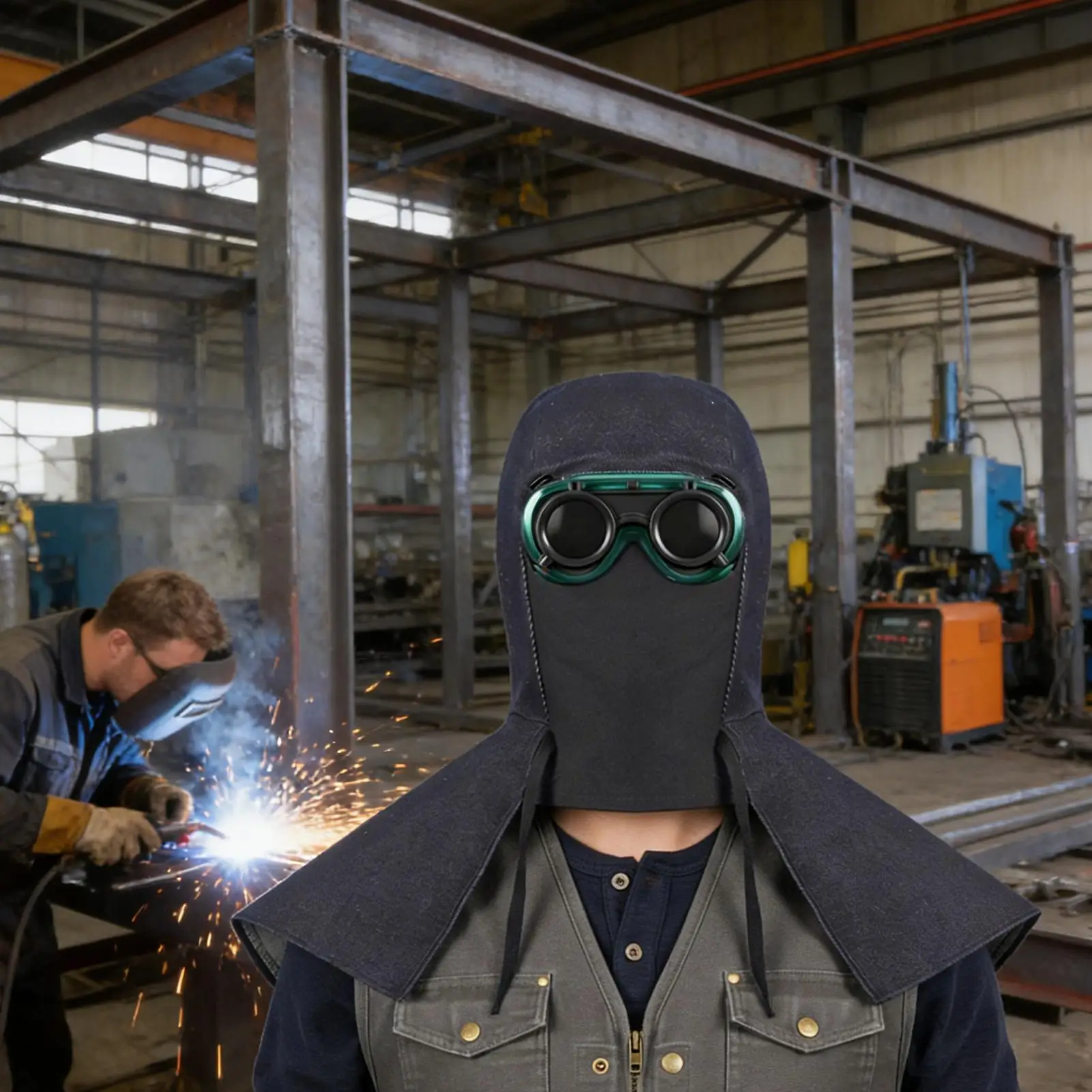 

Welding Helmet Face Shield With Neck Shoulder Drape Welding Helmet Masque For Tig Mig Arc Grinding Cutting Automotive Metal