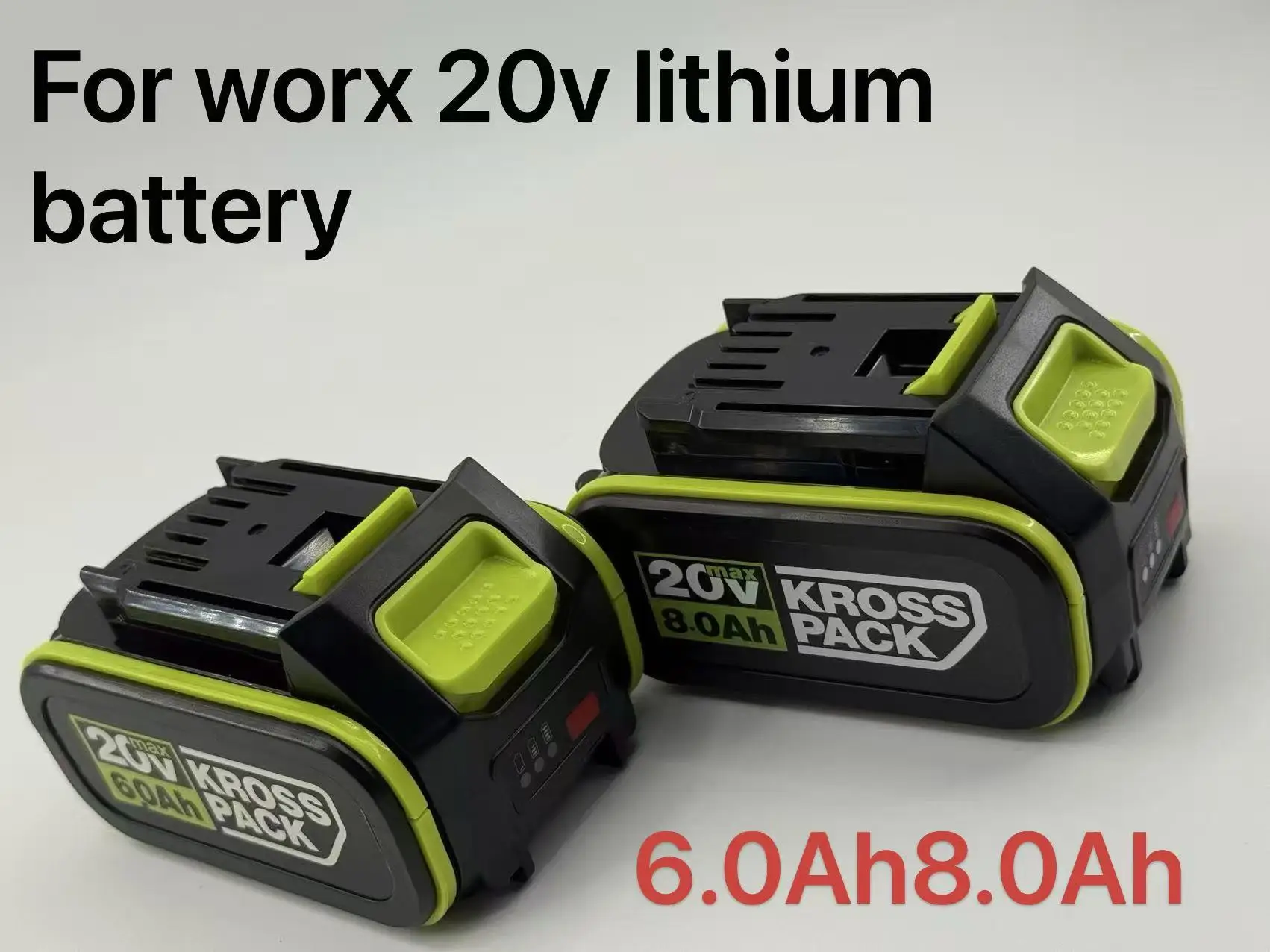 

New 100% for WORX WA3520/WA3525 20V 5-Pin Li-ion Battery 6000mAh/8000mAh Dewalt Cordless Tools High-Capacity Replacement Battery