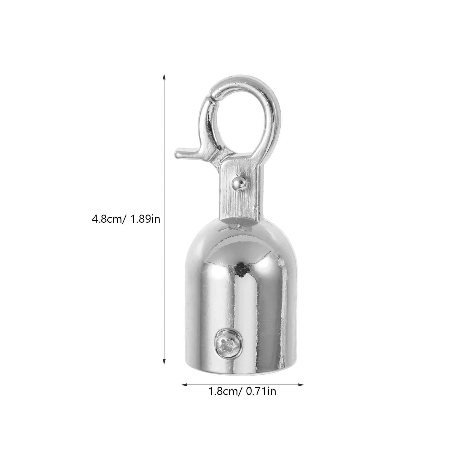 6Pcs Stanchion Rope Hook End Caps Secure Barrier Rope End Queue Divider Crowd Control Safety Barrier Snap Hooks Red
