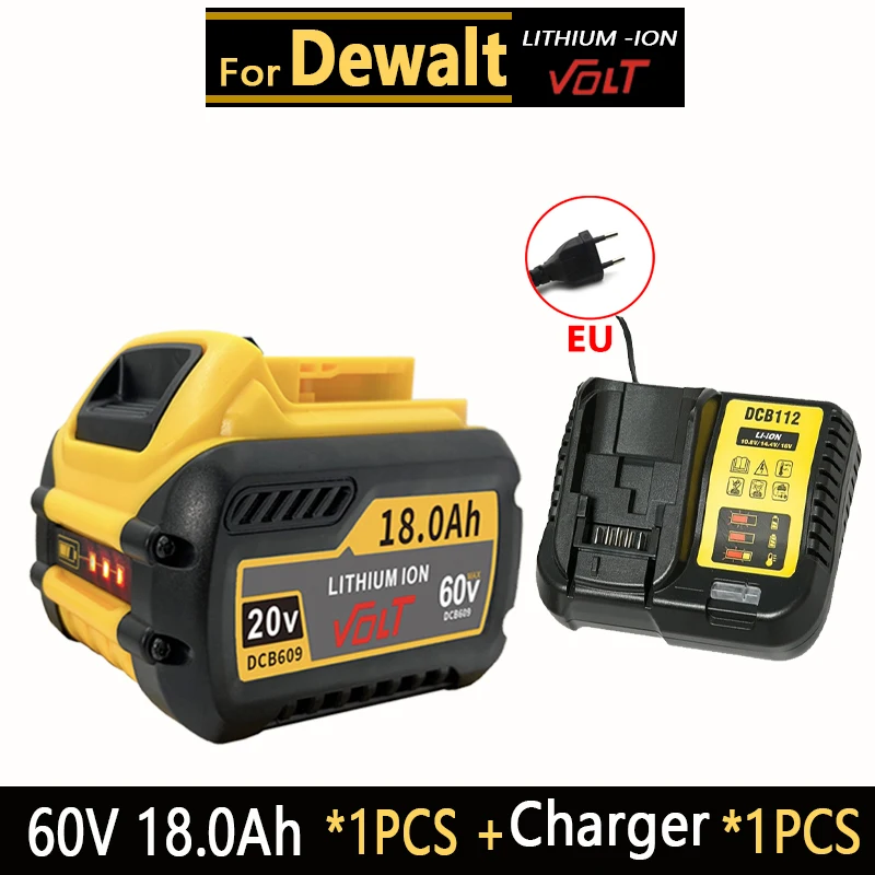 100% for original Dewalt 20V battery, power tool DCB606, DCB205，DCB206.DCB182，DCB200 MAX，20V，60V，6AH 8AH 12000MAH .18000mAh