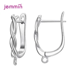 New Arrivals Genuine 925 Silver  Making Accessory Earrings Connectors For Women DIY Earring Finding Components Wholesale